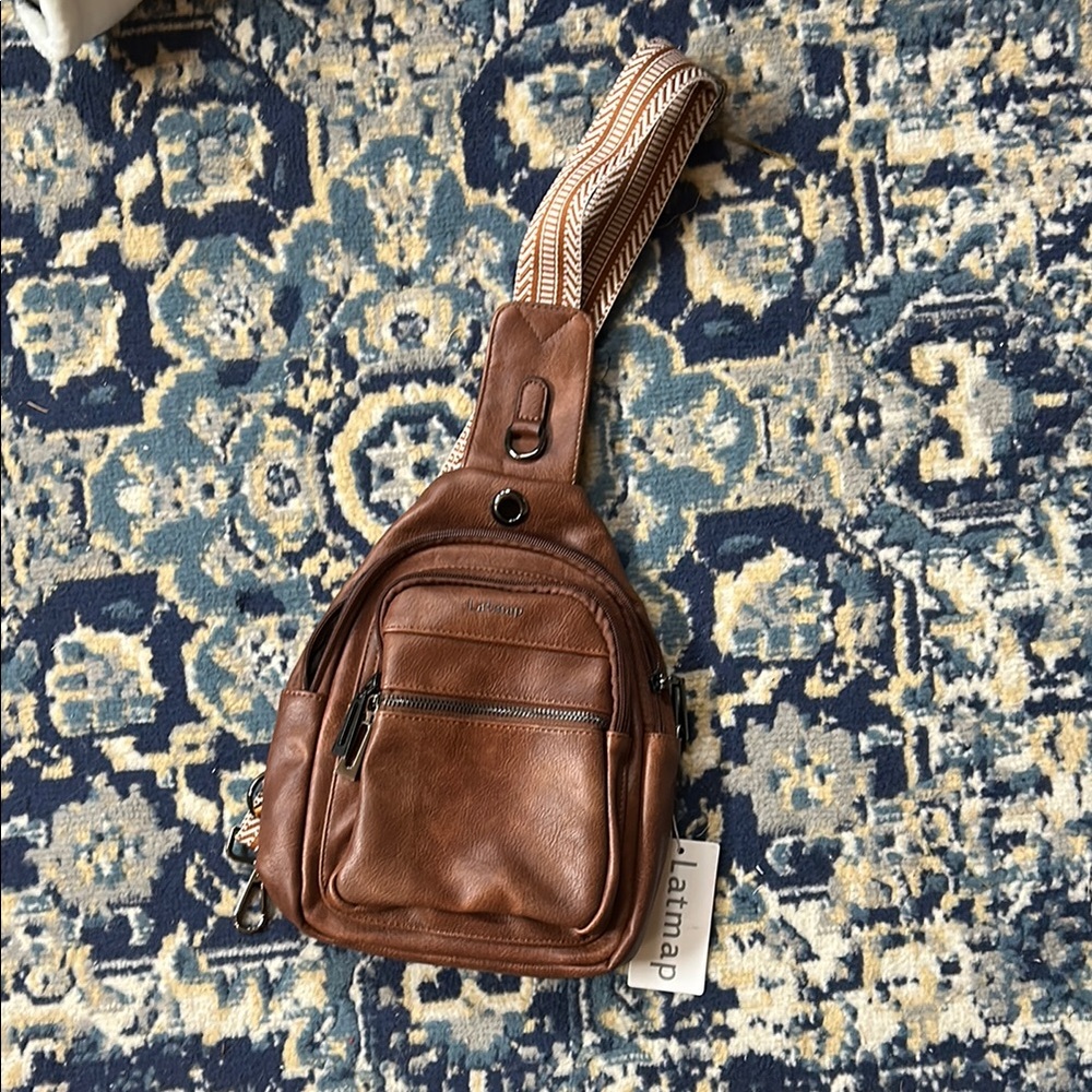 Brown Leather Belt Bag with Timeless Design